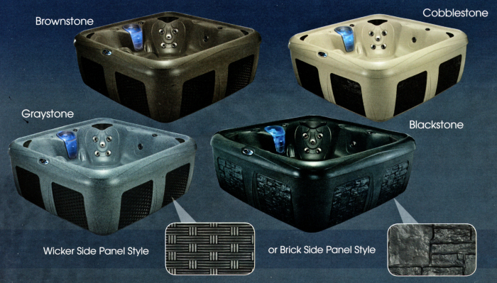 Dreammaker Stonehenge Collection hot tub with durable construction and full jet system